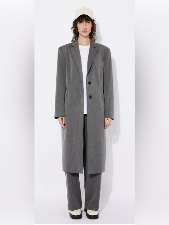 Rita Row Jackets & Blazers - Rita Row Noufonts Longline Coat | Dark Grey | Size M